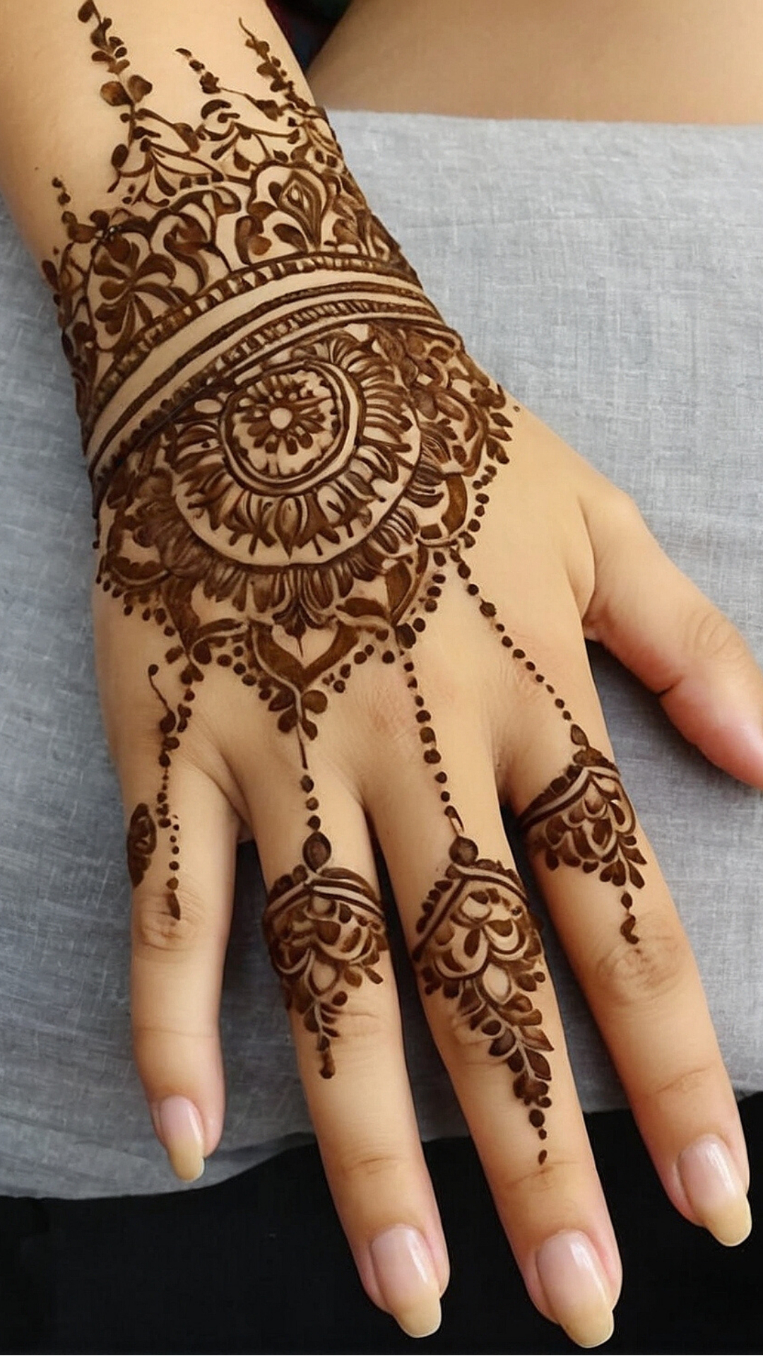 Floral Bloom-Inspired Henna Art