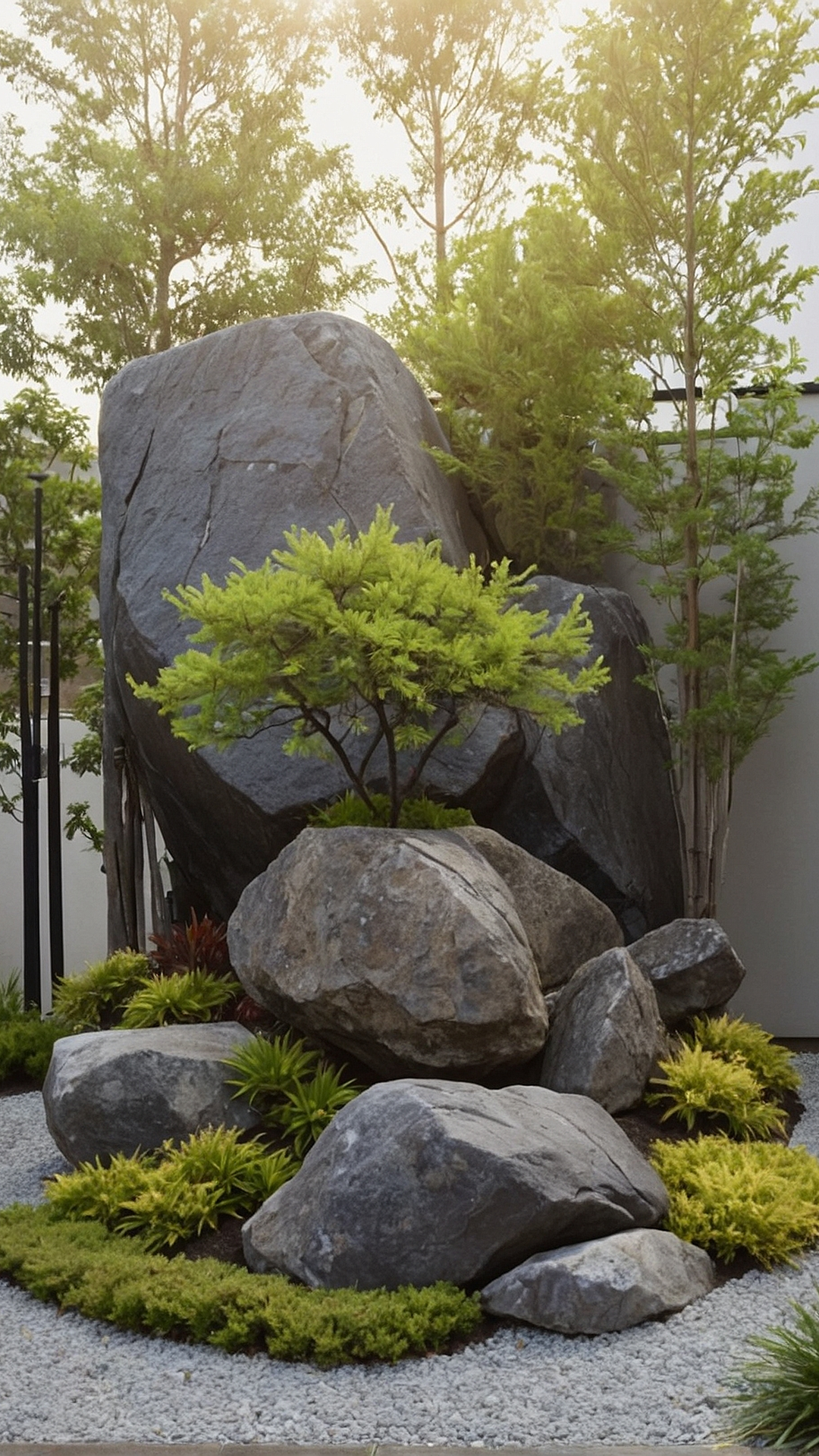 Rocky Oasis: Creative Landscaping with Large Stones