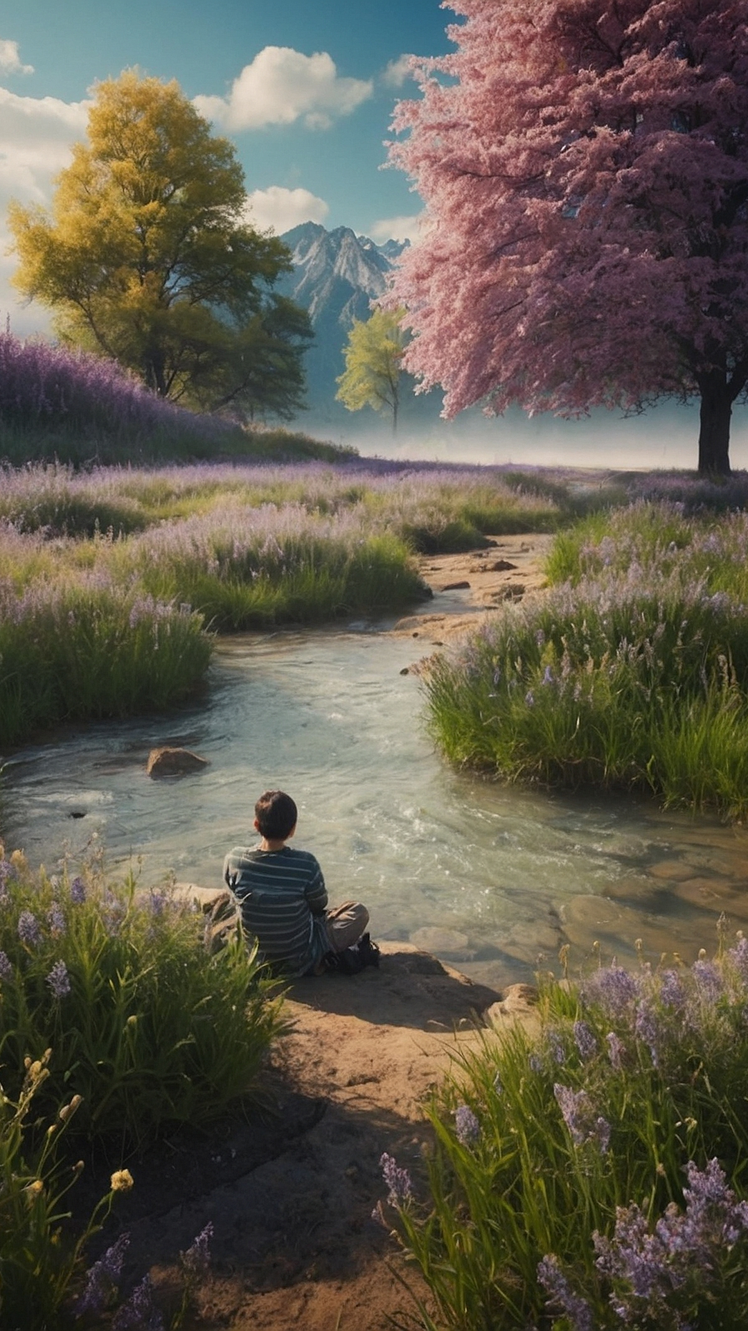 Enchanting Forest Stream: The Gentle Flow of Peace