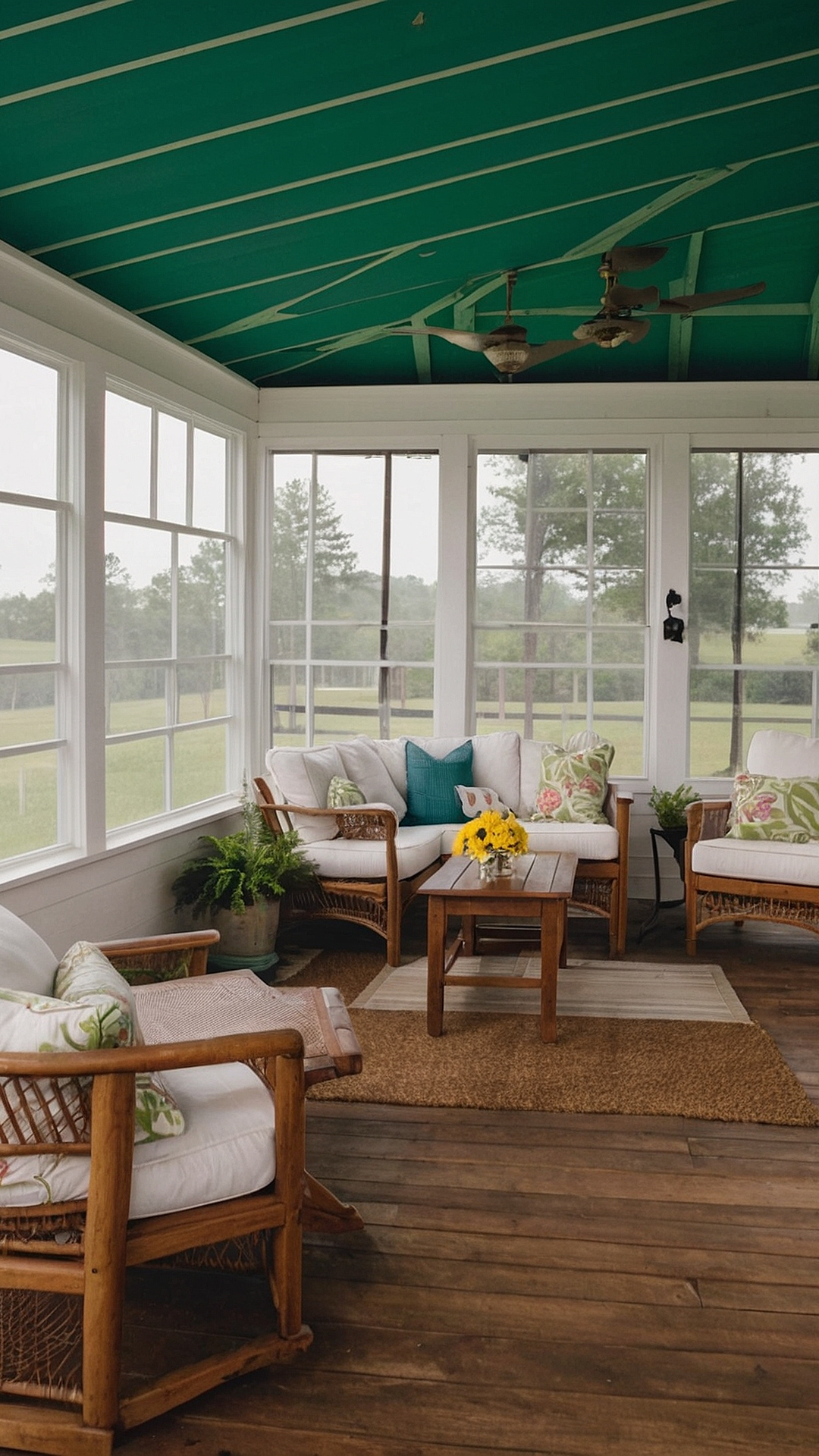 Nature's Nooks: Screened Porch Sketches