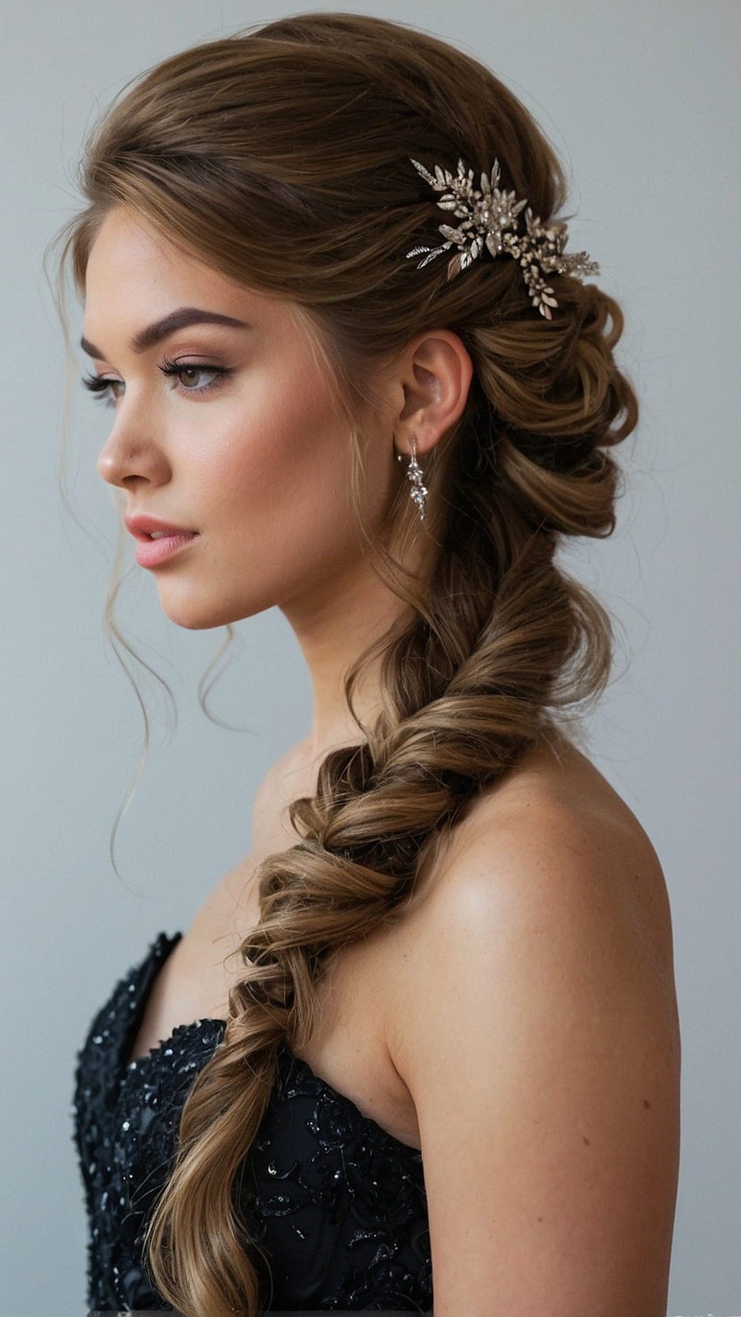 Cutesy Waterfall Braid Prom Hairstyles