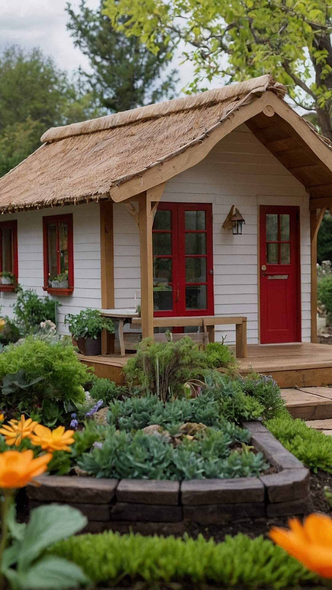 Colorful and Practical Small Garden Layout Inspirations.