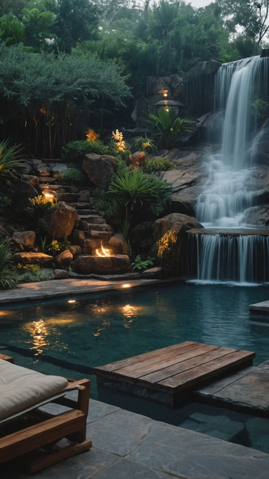 Celestial Springs: Nature Pool Imagery