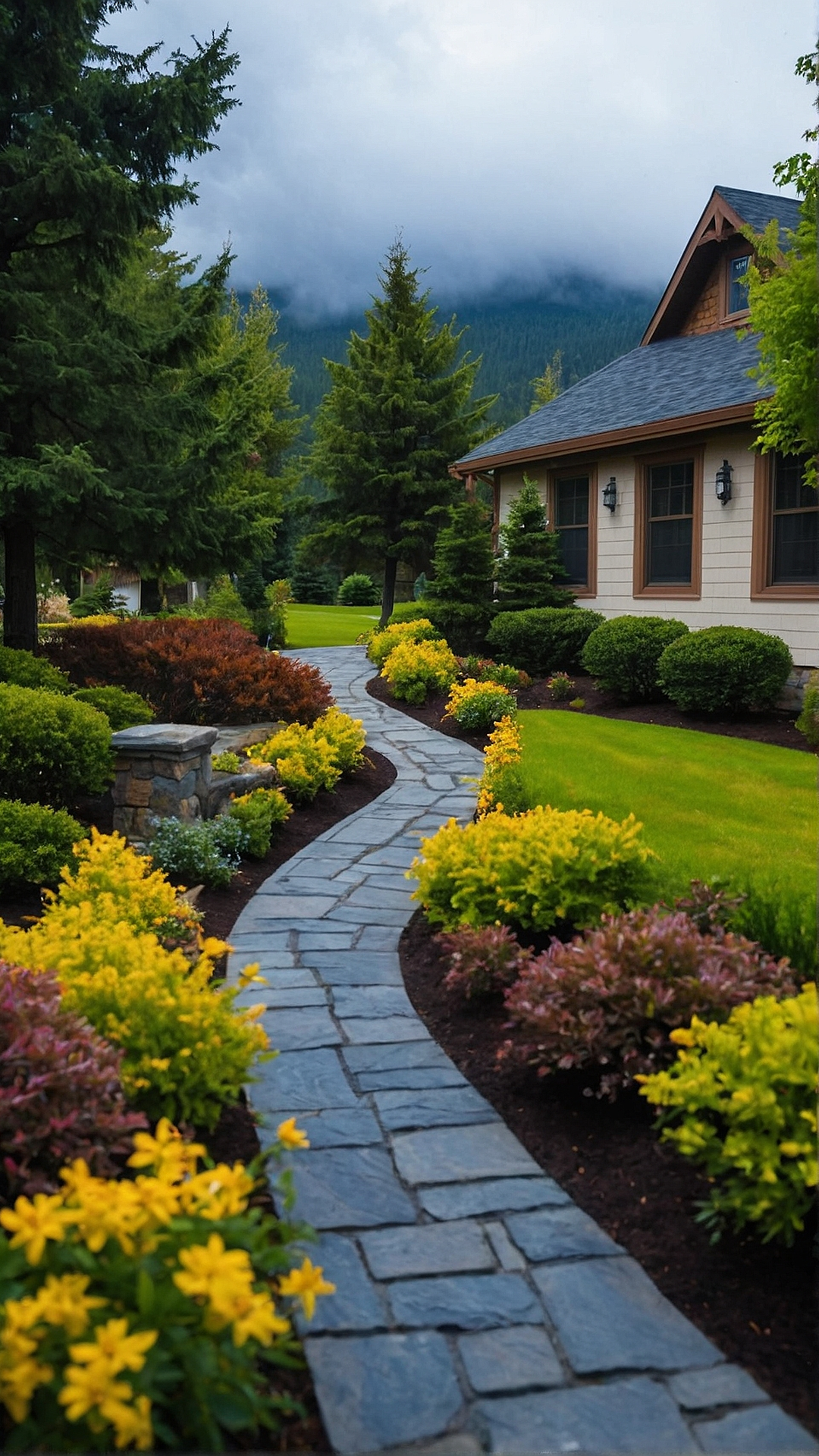 Eco Friendly Driveway Entry Landscaping Concepts