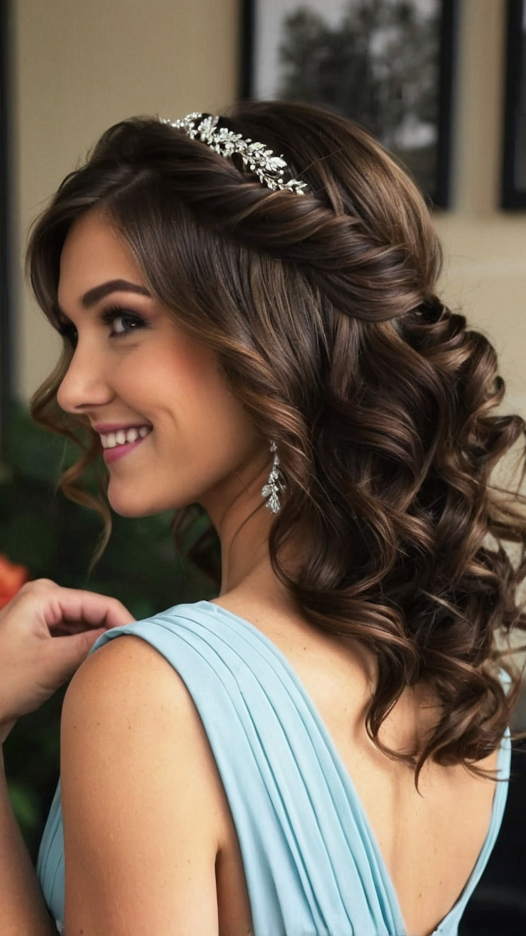 Whimsical Braids: Prom Hair Inspiration for Medium Length