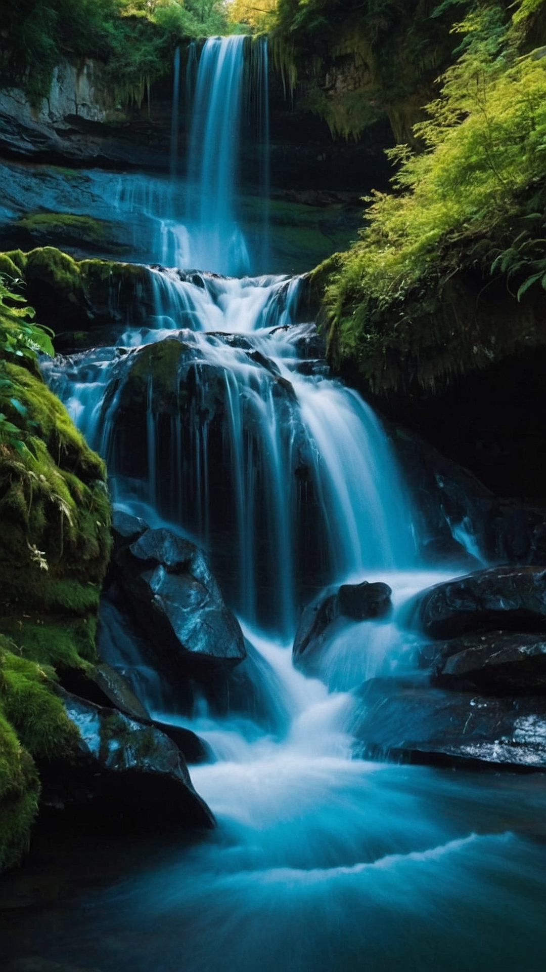 Rhythms of Water: Waterfall Wallpaper Concepts