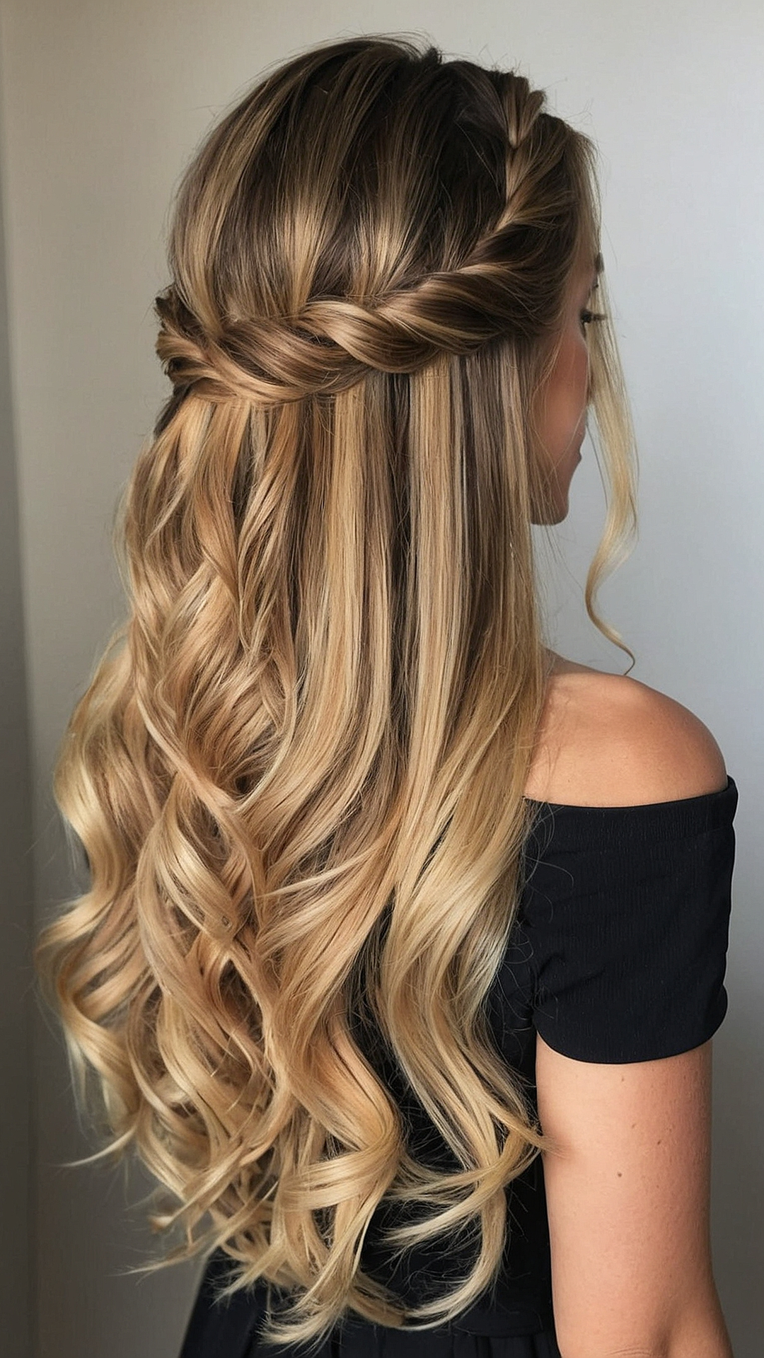 Dreamy Half Up Half Down Prom Hair Creations