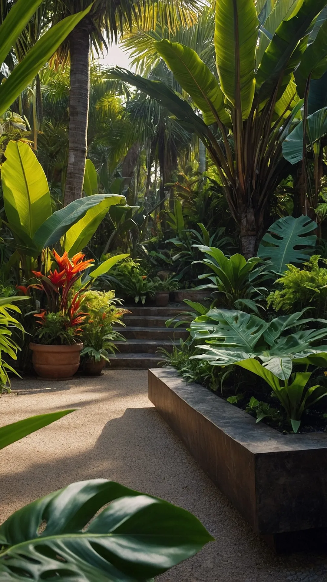 Tropical Tapestry: Front Garden Visual Delights