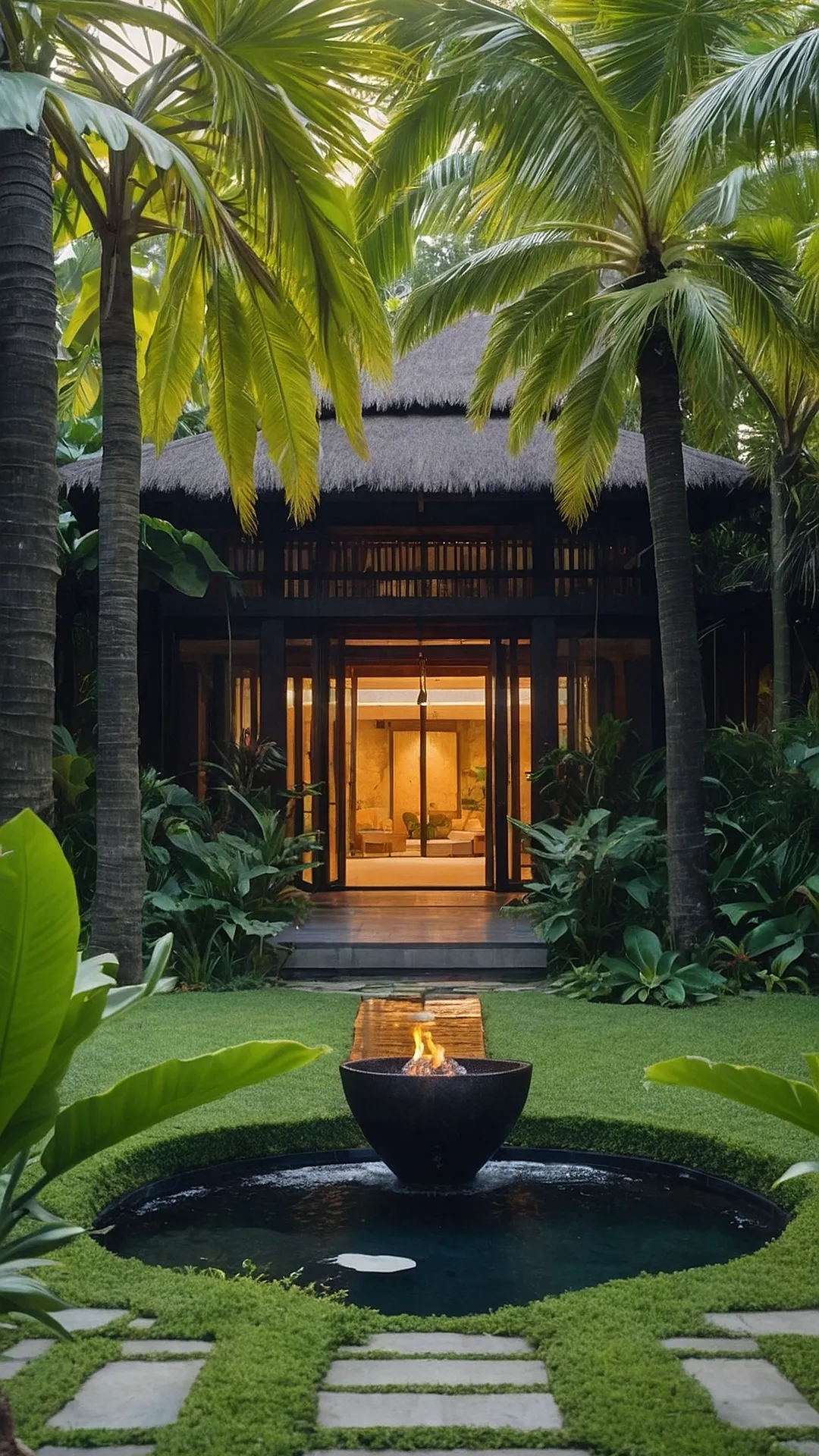 Pathway to Palms: Front Yard Tropical Treasures