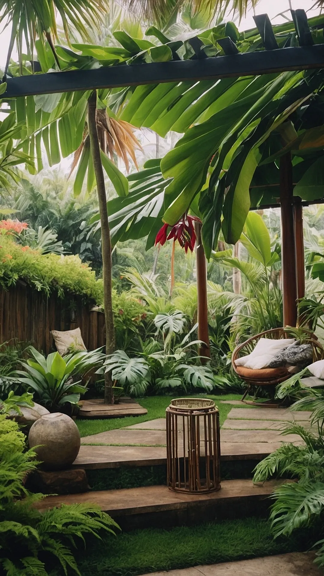 Tropical Tranquility: Front Yard Escape Designs
