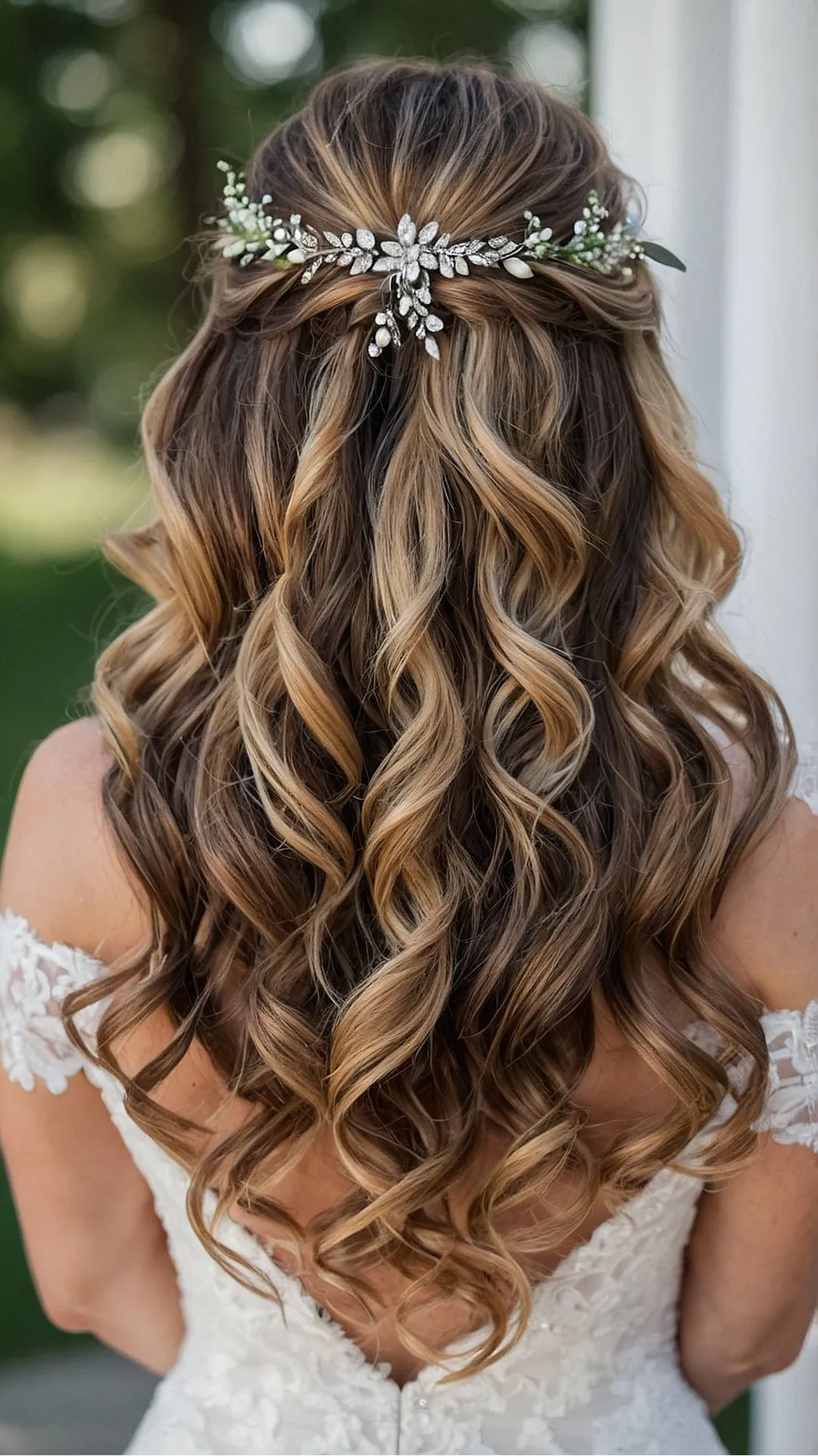 Trendy Half Up Half Down Wedding Hairdos