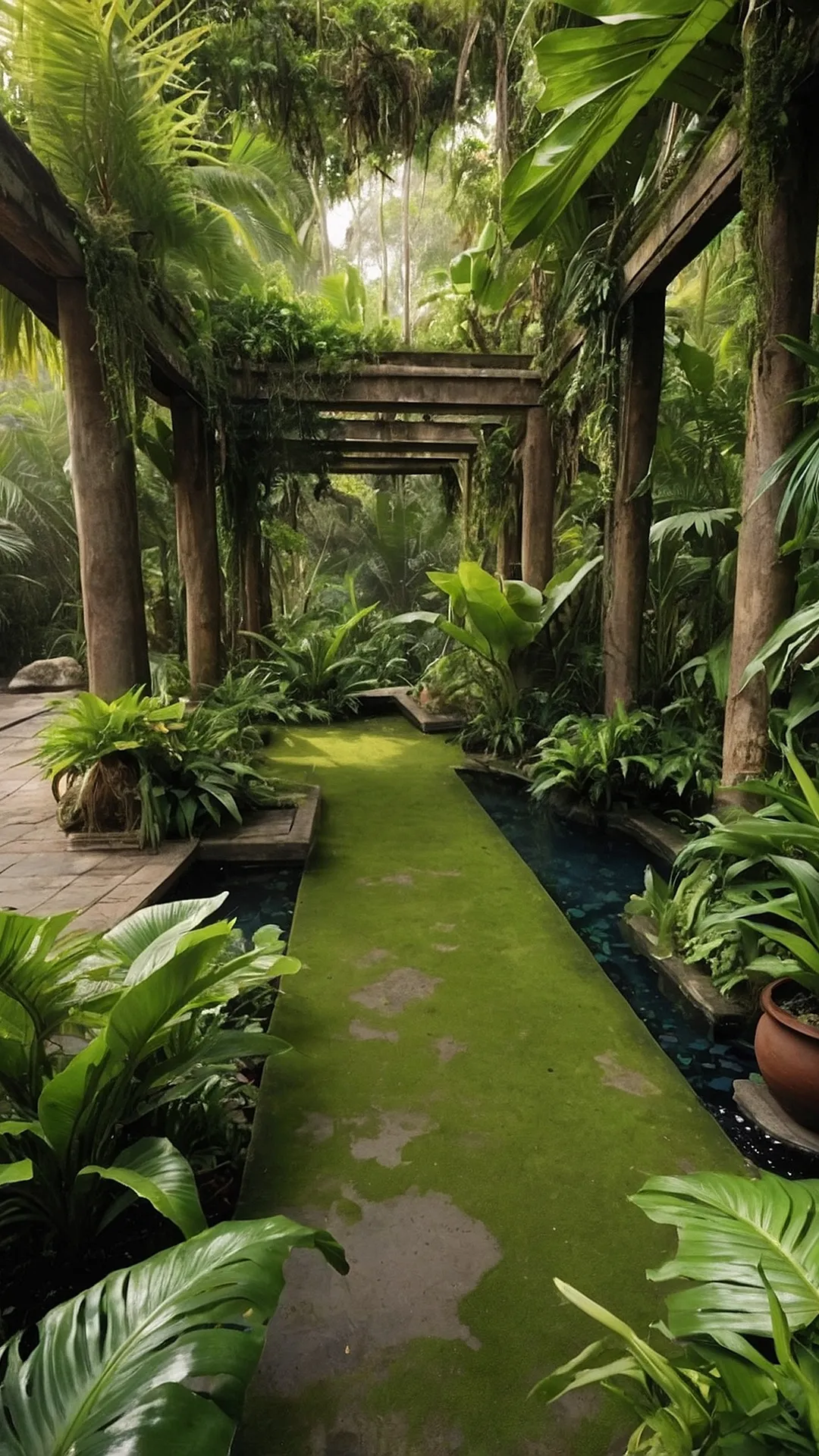 Rainforest Reverie: Jungle Garden Vision