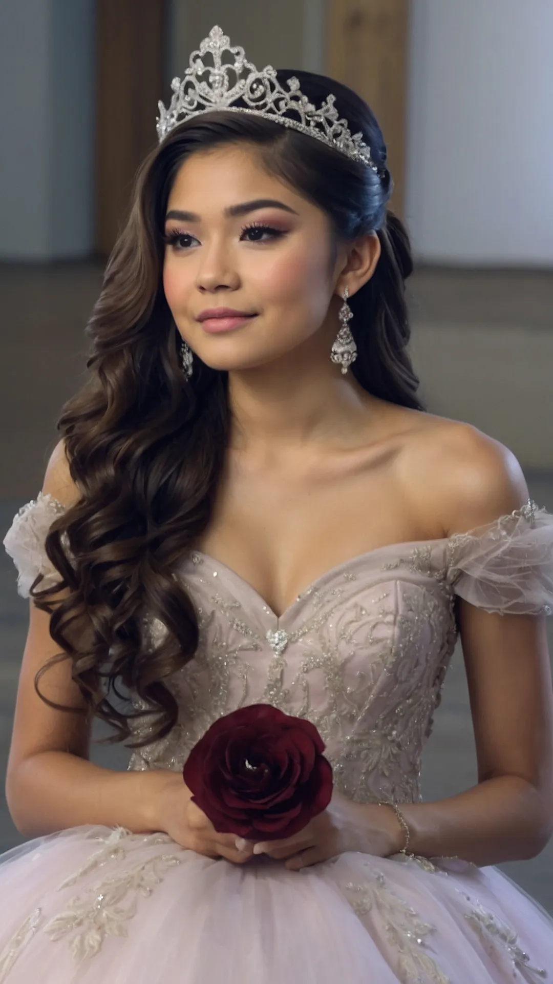 Regal Tresses: Quinceañera Crown Hairstyles