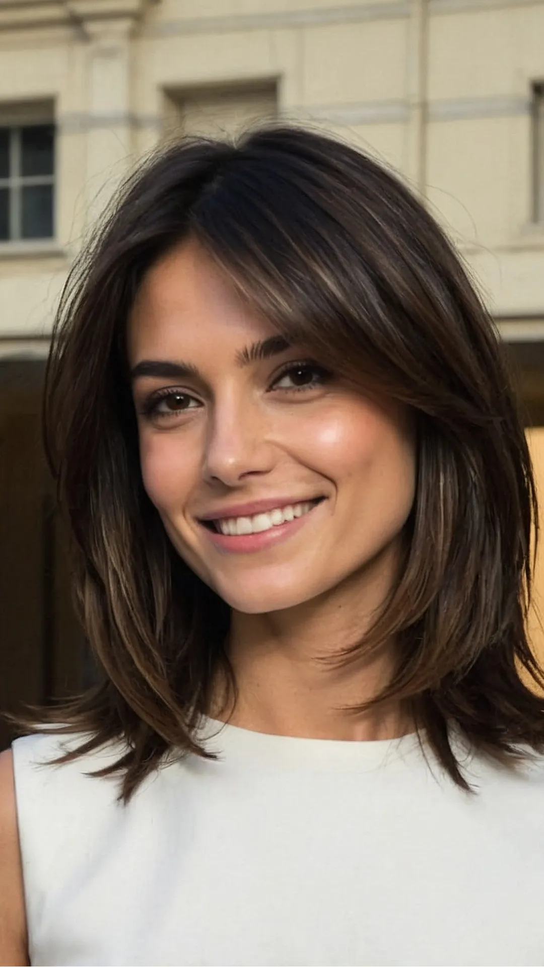 Sleek Styles: Shoulder-Length Hair with Layers  