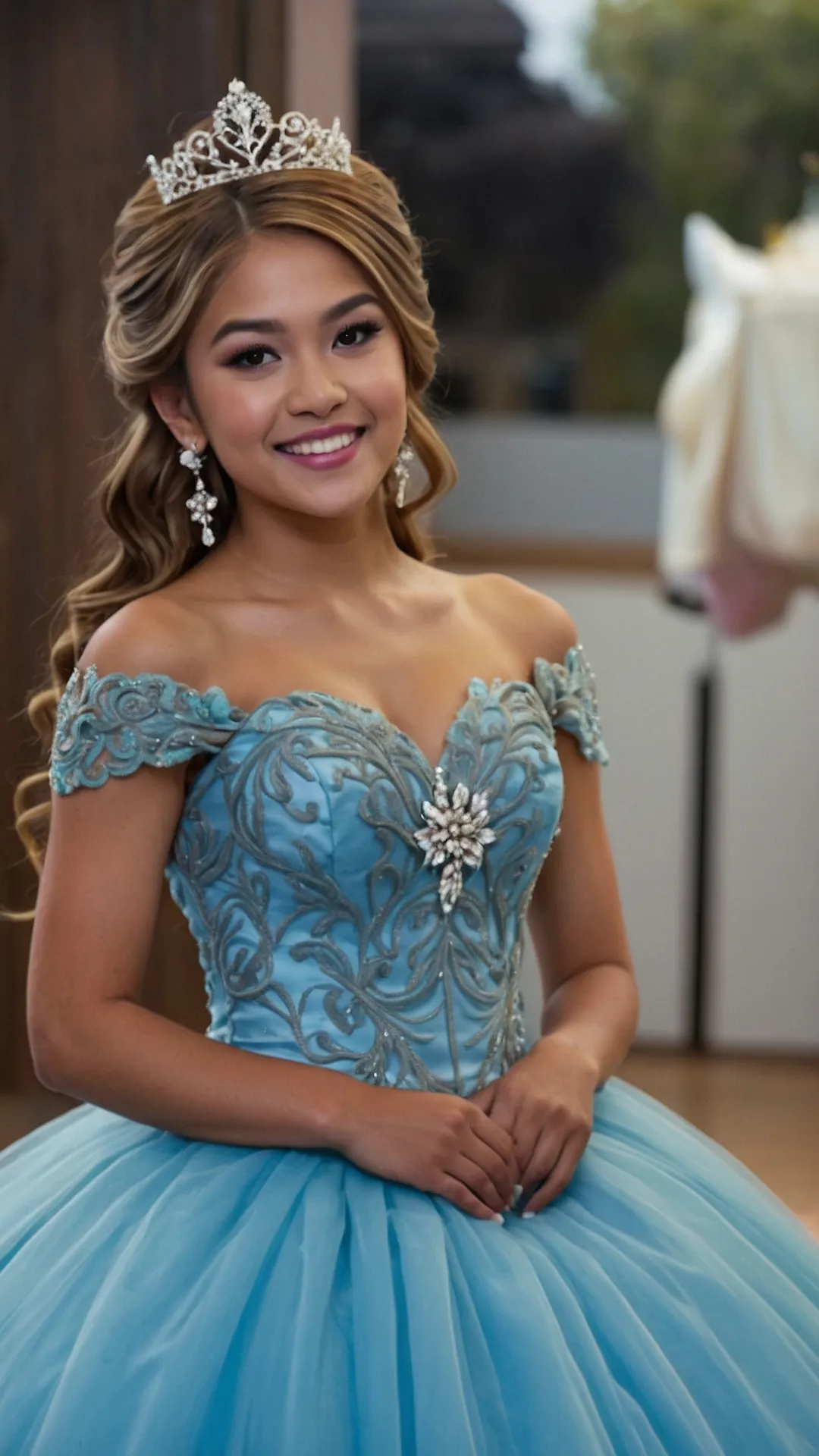 Golden Crowning: Quinceañera Hairstyles Fit for a Queen