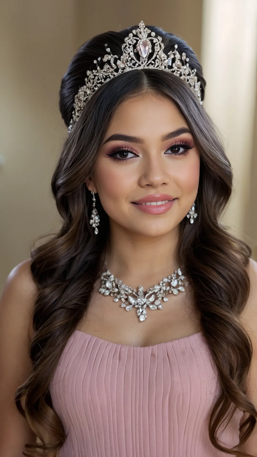 Fairest of Them All: Quinceañera Hairstyles with Crowns