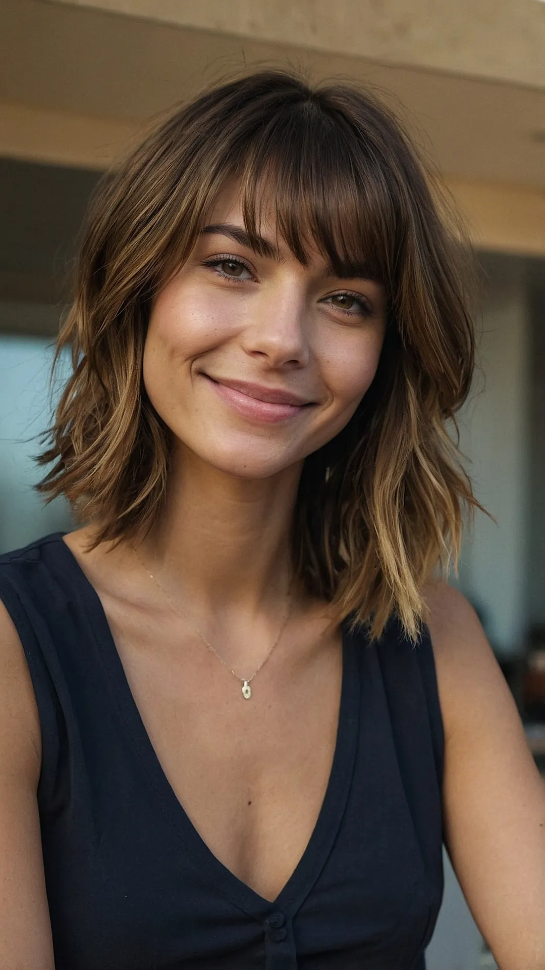 Layered Bliss: Shoulder-Length Haircut Inspiration  