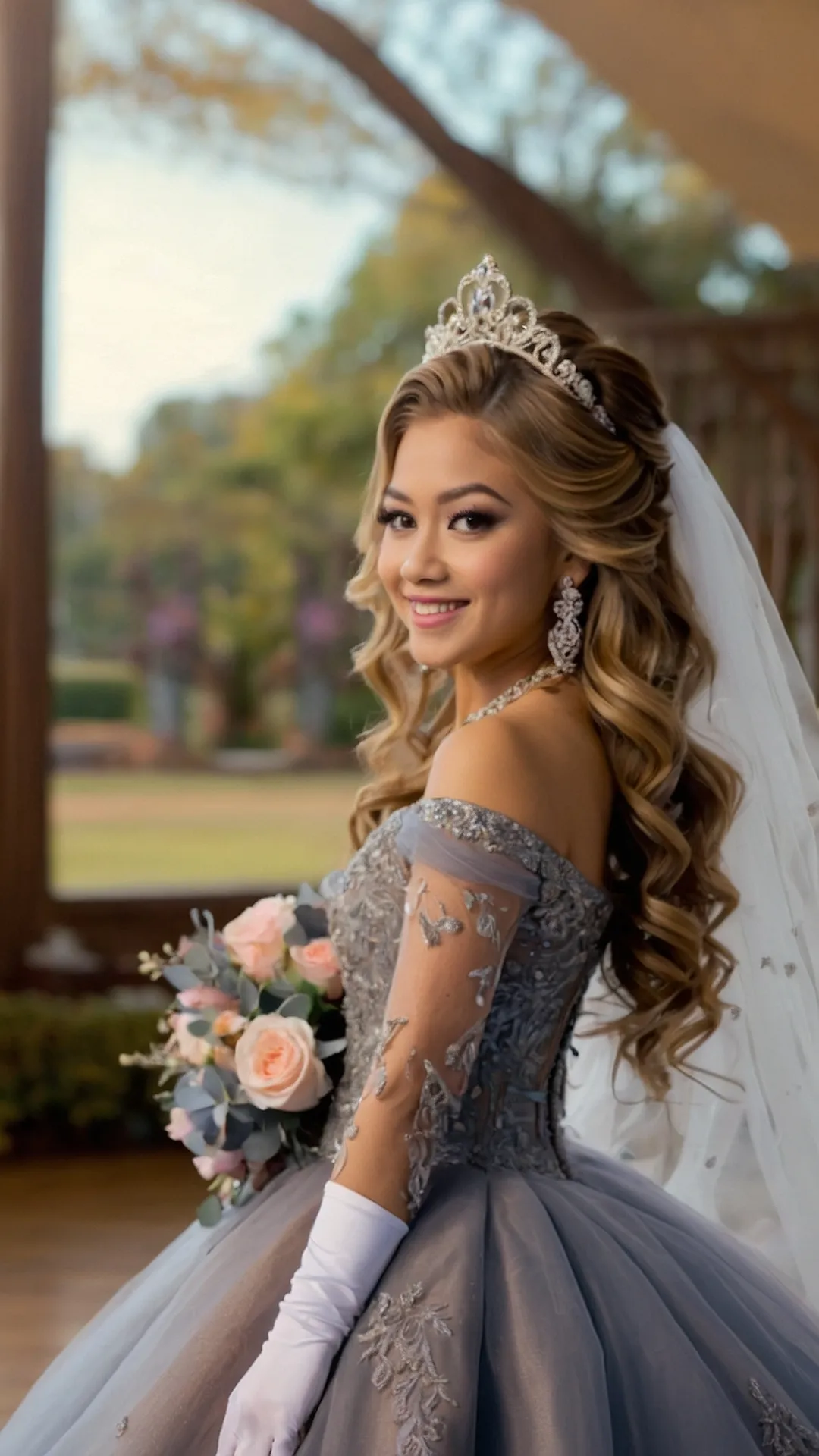 Sovereign Styles: Quinceañera Hair Crown Concepts