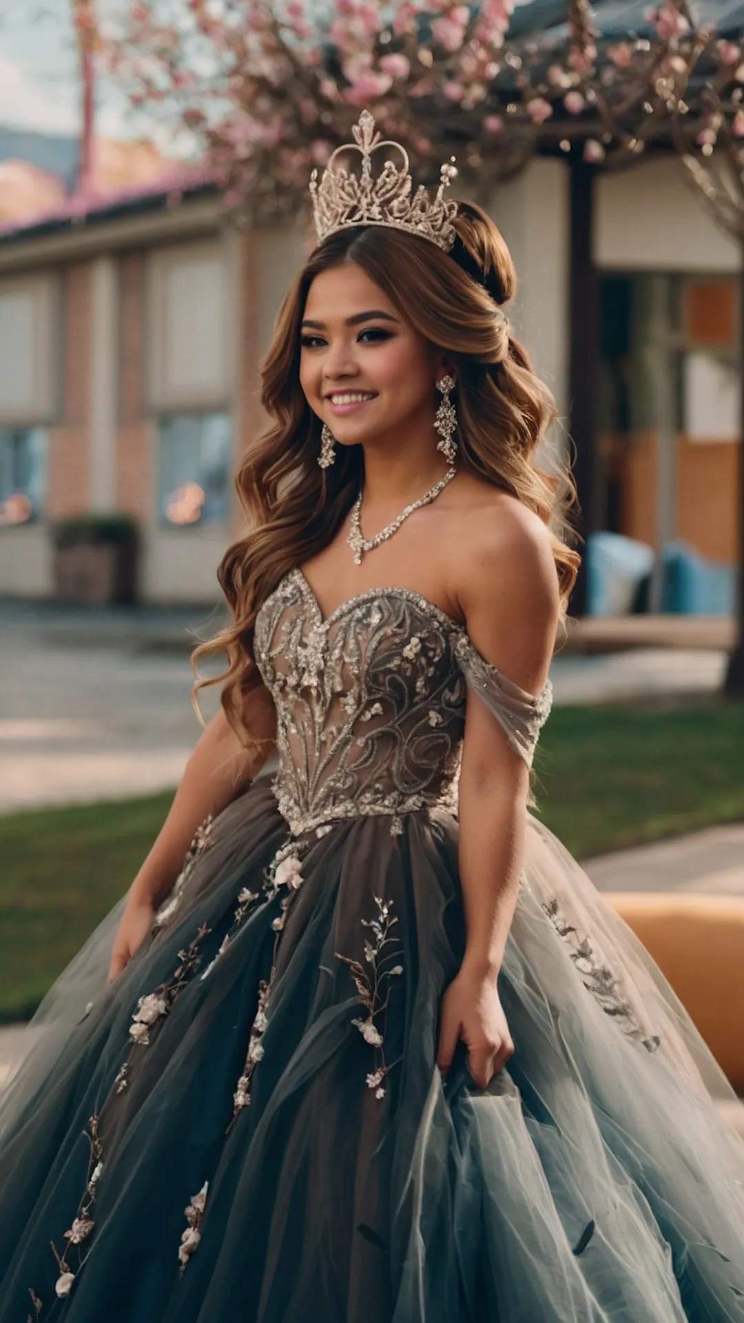 Cascading Crowns: Quinceañera Hairstyles that Shine