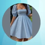 Blooming in Blue: 15 Must-Have Floral Frock Outfit Ideas