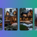 Snowflakes, Decor, and Dream Homes: Winter Exterior Ideas