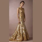 Glam It Up: 22 Unique Gold Wedding Dress Inspirations