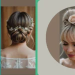 Blooming Beautiful: 17 Elegant Bridal Floral Bun Hairstyles**  
**