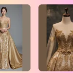 Shine Bright: 22 Gold Wedding Dress Inspirations to Wow Your Guests