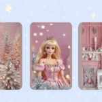 Stunning Barbiecore Christmas Aesthetic Wallpapers to Download This December